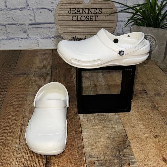 Crocs Specialist Work Clog White 10073-100 Men's Size men’s 8 women’s 10 - Picture 3 of 10